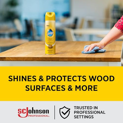 SC Johnson Professional Pledge Enhancing Polish Spray, Lemon scent, 12 Pack