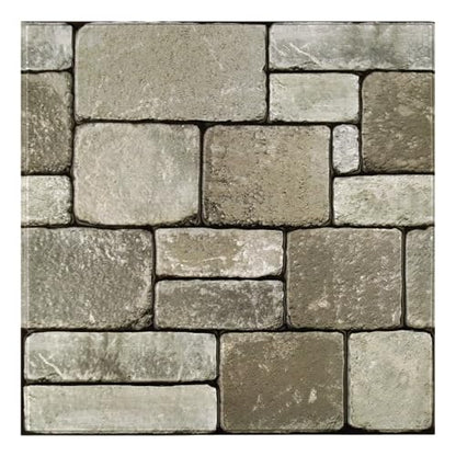 3D Peel and Stick Faux Stone Wall Panels 11.8" x 11.8" 10-Pack - color: ‎Stone-SM-I