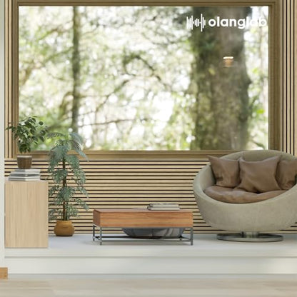 Olanglab Wood Panels for Wall 4Pack 94.5"x12.6" Warm Oak - color: Warm Oak