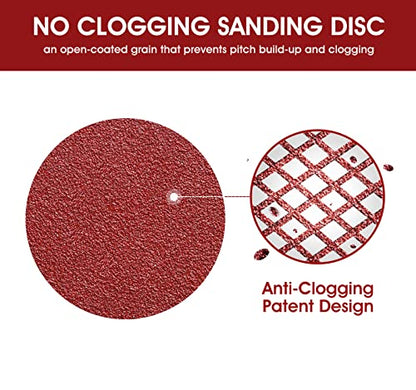 S SATC 150PCS 5 Inch 8 Holes Dustless Hook and Loop Sanding Discs, 240 Grit Sandpaper for Random Orbital Sander - style: 150PCS 5 Inch 240 Grit
