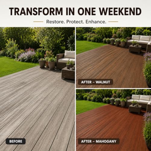 Clear Wood Sealer and Stain - Waterproof & Wood Hardwax Oil, 1qt - color: Clear, size: 1 Quart