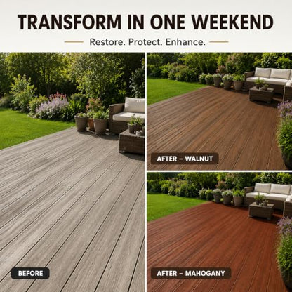Clear Wood Sealer and Stain - Waterproof & Wood Hardwax Oil, 1qt - color: Clear, size: 1 Quart