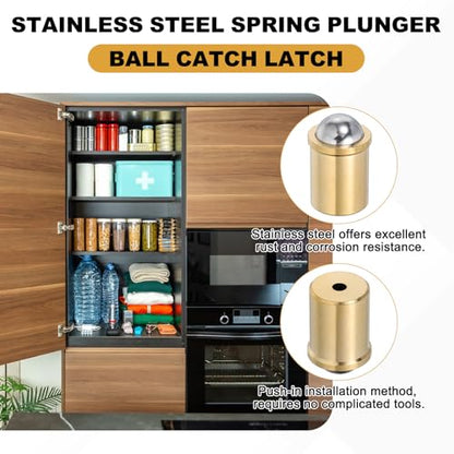 uxcell 10Pcs Stainless Steel Spring Plunger 6x4.5 mm Precision Ball (15N) - size: 6 x 4.5 mm(15N)