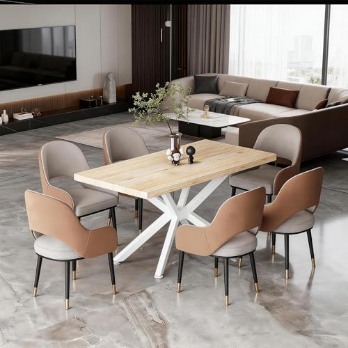 Heavy Duty Metal Desk Legs 29 Inch - Industrial Wrought Iron Table Base for Glass, Marble, Wood Table Tops - Desk Frame for Home Office, Kitchen Island, Writing & Computer Workstation (White) - color: White