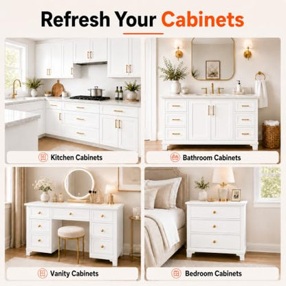 DWIL Cabinet Paint, Water Based Kitchen Cabinet Paint, Furniture Paint, Whitre Wood Paint, Low Odor, Fast Drying, Semi-Gloss, 32oz White - color: White, size: 32 Fl Oz (Pack of 1)
