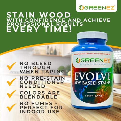 Evolve Soy-Based Wood Stain | Vibrant, Long-Lasting Color | Enhanced Wood Protection - 1 Pint - Rustic Stone - color: Rustic Stone