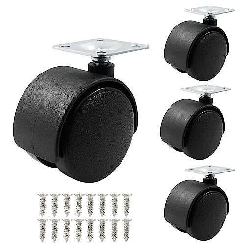 2 Inch Swivel Caster Wheels, Plate Caster, 4pcs - style: 2 Inch