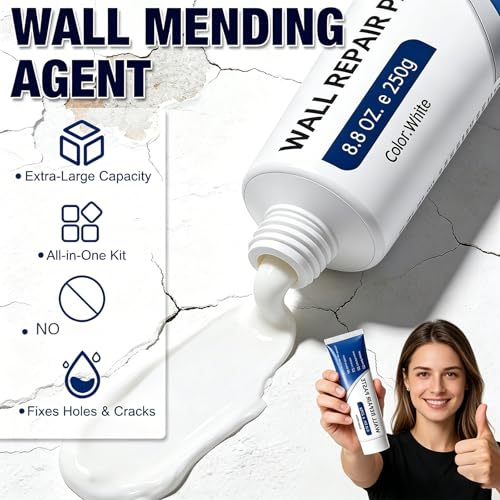 Wall Repair Paste Tube,Drywall Patch Repair Kit, Plaster & Hole Repair