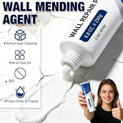 Wall Repair Paste Tube,Drywall Patch Repair Kit, Plaster & Hole Repair