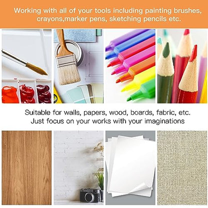 OOTSR 12 Geometric Painting Stencils Set, 11.4"x8.3" Art Templates for Crafts Reusable, Painting Stencils for Painting on Wood, Furniture Wall Scrapbooking, Home Decor DIY Supplies
