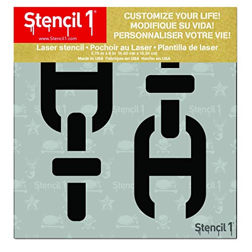 Stencil1 Nautical Chain Repeat Pattern Stencil - Durable Quality Reusable Stencils for Painting on Walls Fabric & Furniture - 5.75" x 6" - color: Nautical Chain Repeat Pattern Stencil - 5.75" x 6"