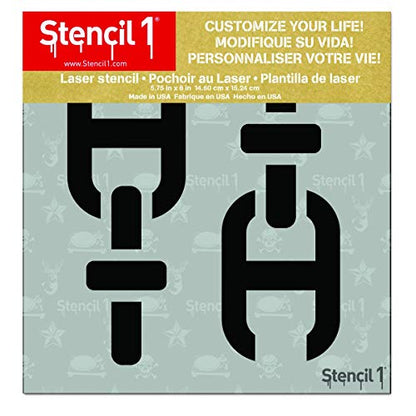Stencil1 Nautical Chain Repeat Pattern Stencil - Durable Quality Reusable Stencils for Painting on Walls Fabric & Furniture - 5.75" x 6" - color: Nautical Chain Repeat Pattern Stencil - 5.75" x 6"
