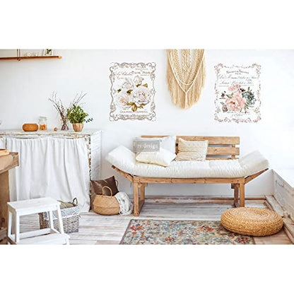 Redesign DÉCOR TRANSFERS® – Floral Home 11″X 15″ Each Design 655350635527