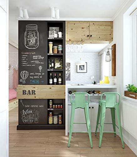 Chalkboard Blackboard Paint - Matte Finish [Black] - (8.5oz Cover 32 sf) - color: Black, style: 8.5oz Metal Can