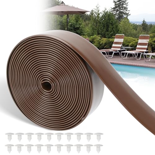 LukLoy 2" Wide 20ft Long Vinyl Straps for Patio Chairs Repairs, Brown - color: Brown