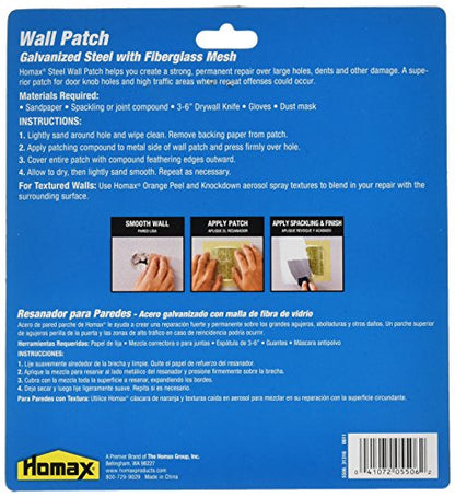 6" x 6" Homax 5506 Wall Patch Self-Adhesive Wall Patch