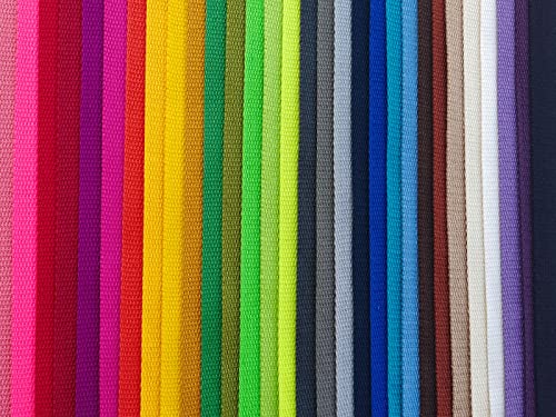 1 Inch Cotton Webbing 10 Yards Cotton Strap for Tote Canvas Bags Crafts Sewing (2024 Silver Grey) - color: Grey,Silver