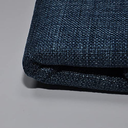 Yutong Fabric by The Yard and 9OZ-100% Polyester Upholstery Sewing Fabrics-Solid Navy Pattern - color: Navy, size: 1 Yard