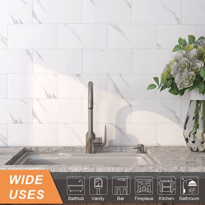 VAOVI Matte Peel and Stick Tiles Bathroom Wall(23pcs,Calaeatta) - color: Calaeatta