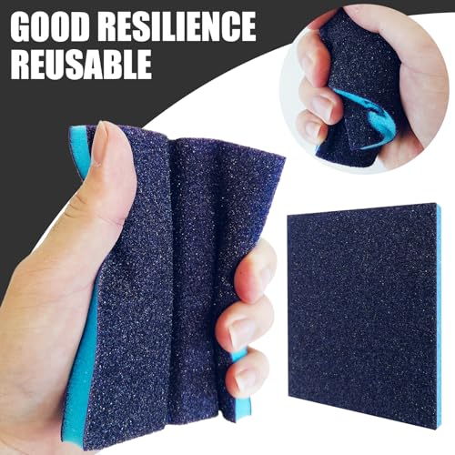 18pcs Sanding Sponge 180 grit Soft Sanding Block Washable and Reusable, Double-Sided Sponge Sanding Blocks Wet Dry Sandpaper Pad for Wood Metal FurniturePaint - style: 180 Grit 18pcs