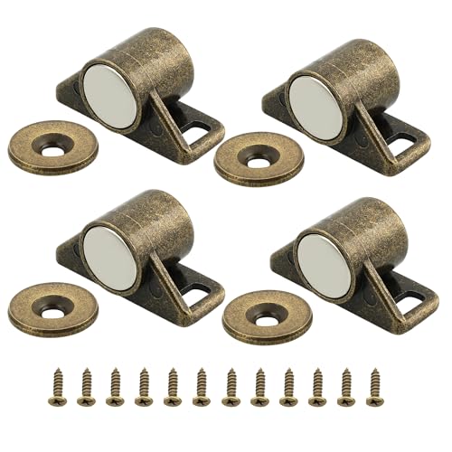 Mooche 4PCS Magnetic Cabinet Door Catch, Cabinet Magnets for Closure, Cyan - color: Cyan