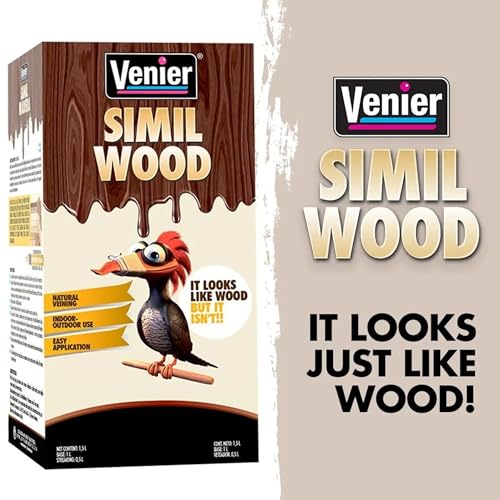 Venier Wood Like Paint Garage Doors (Dark Oak) - Furniture Cabinets Metal - Interior Exterior Paint - Liquid Wood (25,36 fl. oz) - color: Dark Oak
