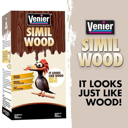 Venier Wood Like Paint Garage Doors (Dark Oak) - Furniture Cabinets Metal - Interior Exterior Paint - Liquid Wood (25,36 fl. oz) - color: Dark Oak