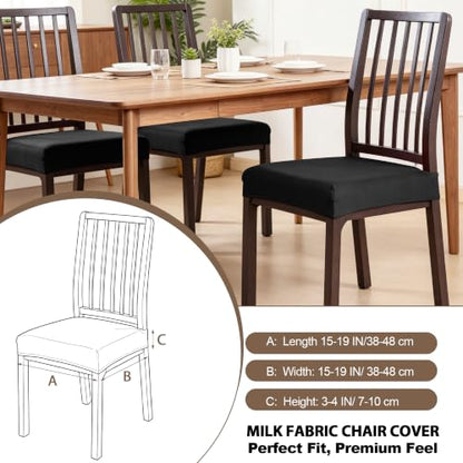 FUANGUI Dining Chair Covers Set of 2, Kitchen Chair Seat Covers - color: 02