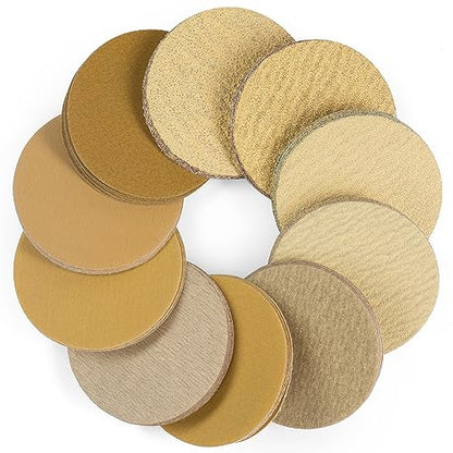 S SATC 50PCS 3 Inch Hook and Loop Sanding Discs Orbital Sander Sandpaper for Orbital Sander Include 40/60/80/120/220/320/400/600/800/1000 Grits Sanding Discs for Woodworking Automotive Metal - style: (40-1000)Grit 50 pack