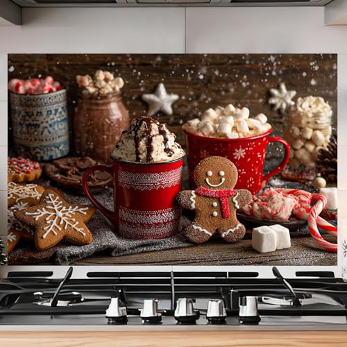 Nuxovilar Peel and Stick Kitchen Backsplash Wallpaper, Glossy Oil-Resistant Wall Sticker, Easy-Clean Waterproof Contact Paper for Countertop & Cabinet,17.72"x27.56",10PCS (Yhd06459, 17" x 27") - color: Yhd06459