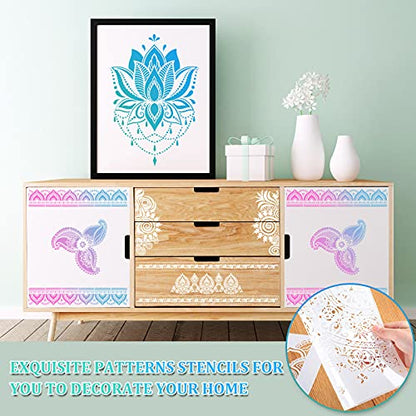 Outus 12 Pcs Mandala Stencils for Painting