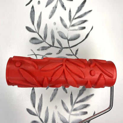 Decorative Art Texture Roller - 7" Roller (Artsy Leaf Pattern) - color: Artsy Leaf Pattern