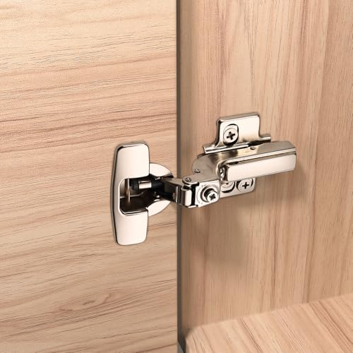 Furniware 50 Pack Frameless Inset Soft Close Cabinet Hinges - color: Inset, size: 50 Pieces