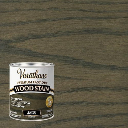 Varathane Premium Fast Dry Olive Brown Wood Stain - color: Olive Brown, size: 1 Quart (Pack of 1)