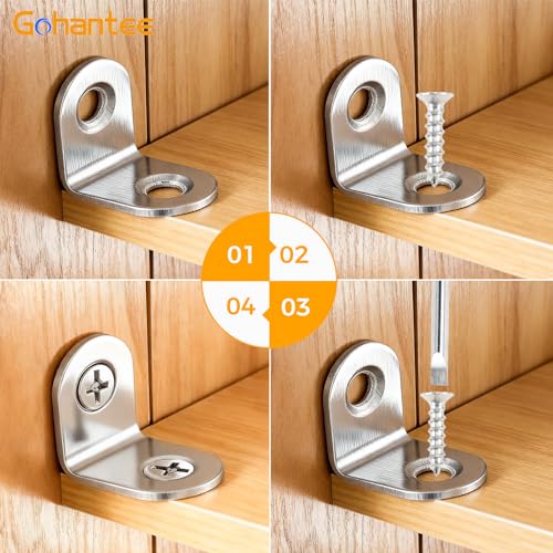 350Pcs Universal Furniture Corner Connectors with Screws