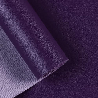 Vinyl Faux Leather Upholstery Fabric,Soft Smooth Surface,Marine Vinyl Faux Leather Sheets,Replacement Renovate for Upholstery Muscle Car,Furniture,Sofa. (Purple-1Y, 1 Yard) - color: Purple-1y
