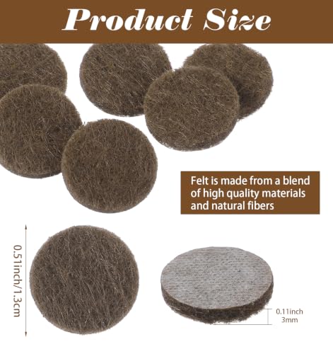 72 PCS Felt Chair Pads, Felt Pads for Chair Legs 1/2 Inch