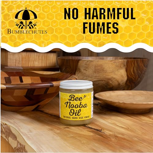 Bee’Nooba Food-Safe Wood Wax Oil – Beeswax & Tung Oil Finish 4 oz - size: 4 Ounce