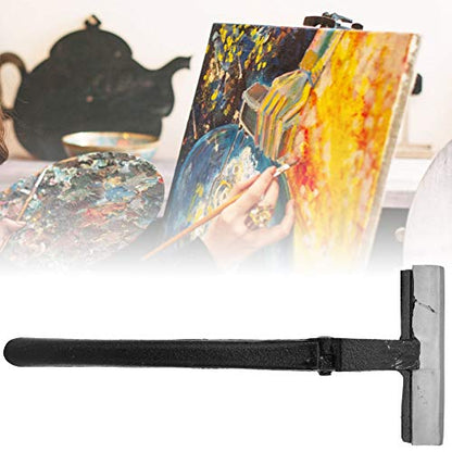 Oil Painting Stretching Pliers, Cast Iron Extra Wide Pliers, Black Handle Hand Tool Stretcher Bars Artist Framing Tool