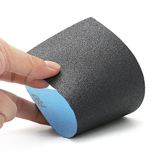 LotFancy 80 Grit Sandpaper, 45PCS, 9 x 3.6 Dry Wet Sand Paper, Silicon Carbide Sanding Sheet for Metal Automotive Wood Sanding, Polishing, Finishing - size: 80Grit