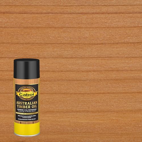 Cabot Australian Timber Oil Wood Stain and Protector, Honey Teak, 12 oz Aerosol Can - color: Honey Teak, size: Aerosol