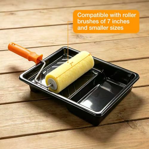 Great Andrew 12 Pack Paint Tray Liners 7Inch, 1 Paint Tray with 11 Liners - size: 12 Pack, 7 Inch