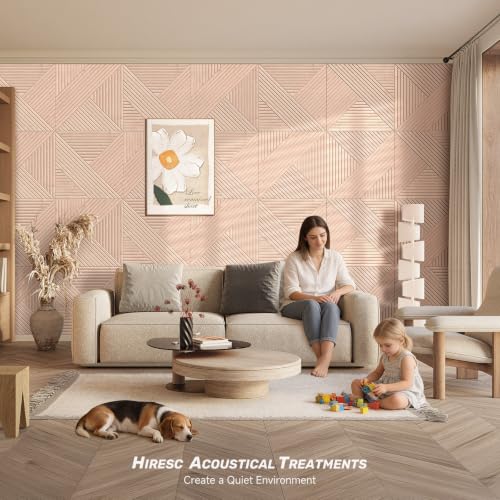 Acoustic Wall Panels 6 Pack, 72"x48" - Light White Oak - color: #094 Light White Oak, size: 72 X 48 Inches