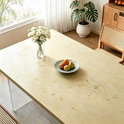 Livelynine Light Burl Wood Grain Contact Paper Peel and Stick Light Wood Contact Paper for Countertops Cabinet Wallpaper Self Adhesive Kitchen Countertop Vinyl Wrap Heat Resistant Waterproof 15.8x78.8 - size: 15.8" x 78.8"