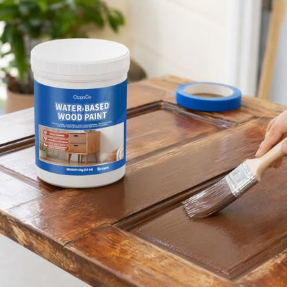 Wood Furniture Paint, Chocolate Brown, 10 fl oz - color: Chocolate Brown, size: 10 Fl Oz (Pack of 1)