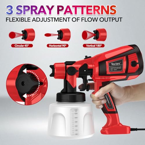 1000W Electric Paint Sprayer, 1400ml for Furniture Fence Cabinets