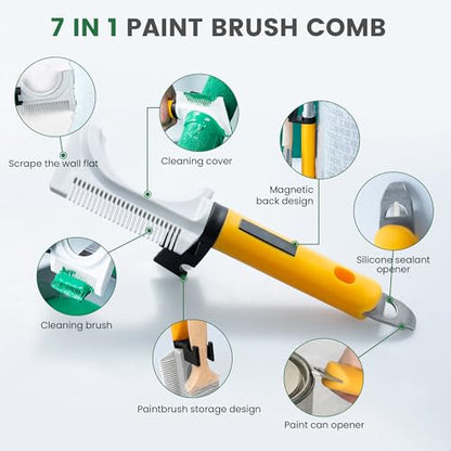 VOOMEY 18 Inch Paint Roller Kit, 23 Pcs Professional Large Painting Kit - size: 23pc