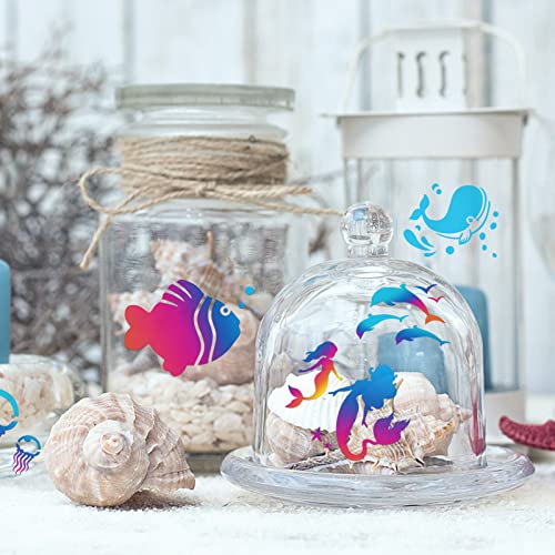Augshy 56 Pieces Small Summer Sea Ocean Beach Stencils for Painting Crafts - style: Ocean Creatures