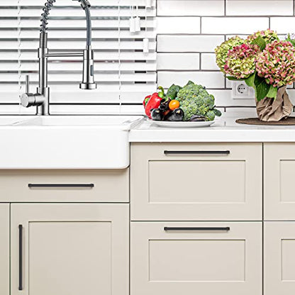 Ravinte Matte Black Kitchen Cabinet Handles 7-1/2 Inch Pulls 35 Pack - color: Matte Black, size: 7-1/2 Inches Hole Center