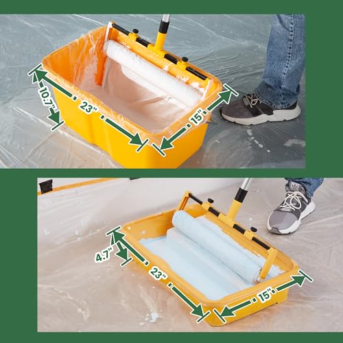 VOOMEY 18 Inch Paint Roller Kit with Extension Pole - size: 13pc